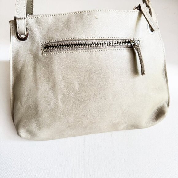 Roots Light Grey Beige Small Classic Crossbody Bag - Picture 8 of 10
